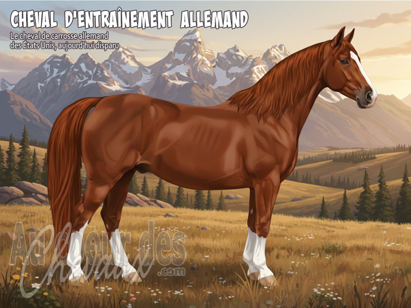 Le Cheval d'Entra�nement Allemand, l'�l�gance de la belle �poque aux �tats-unis