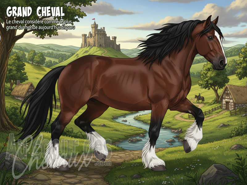 Le Grand Cheval, le destrier de l�gende de l'angleterre m�di�vale