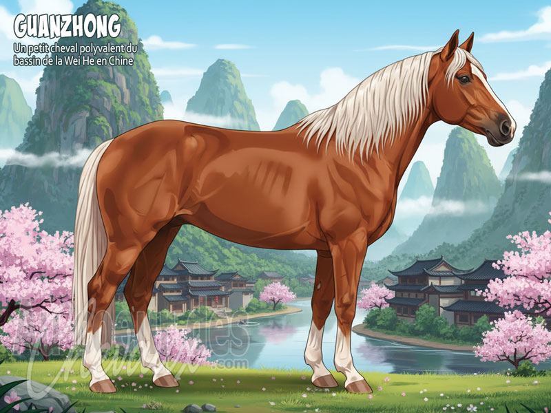 Le Cheval Guanzhong, le b�tisseur de la plaine de shaanxi
