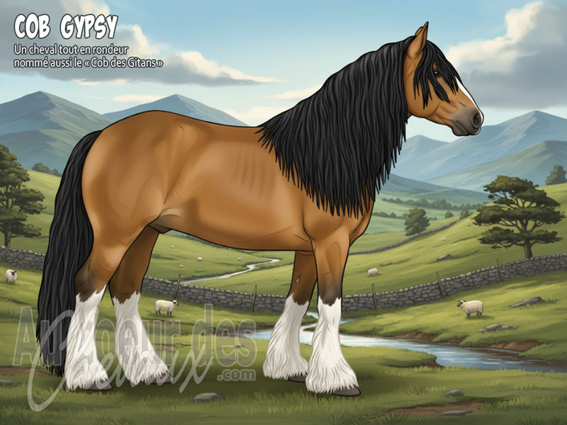 Le Cheval Cob Gypsy, l'�me des voyageurs du royaume-uni