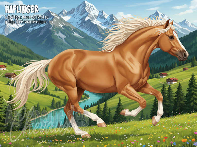 Le Cheval Haflinger, le prince dor� des alpes tyroliennes