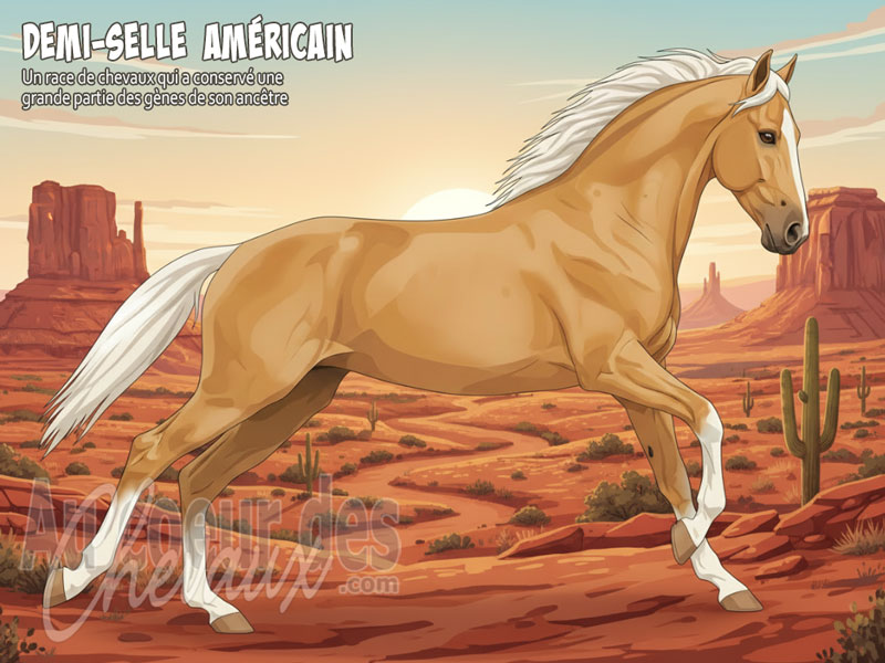 Le Cheval Demi Selle Am�ricain, l'alliance de l'�l�gance et de la performance