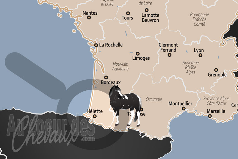 La localisation d'H�lette en France