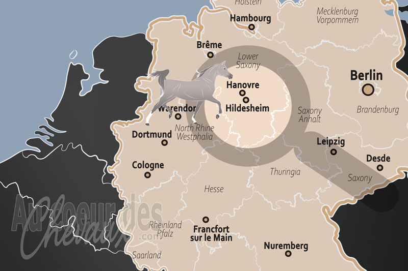 La localisation d'Hildesheim en Allemagne