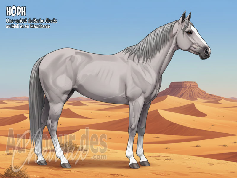 Le Cheval Hodh, sentinelle des sables de mauritanie