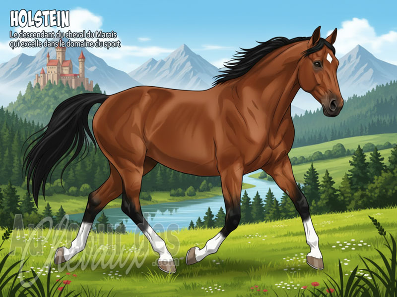 Le Cheval Holstein, de la terre des marais au sommet de l'olympe �questre