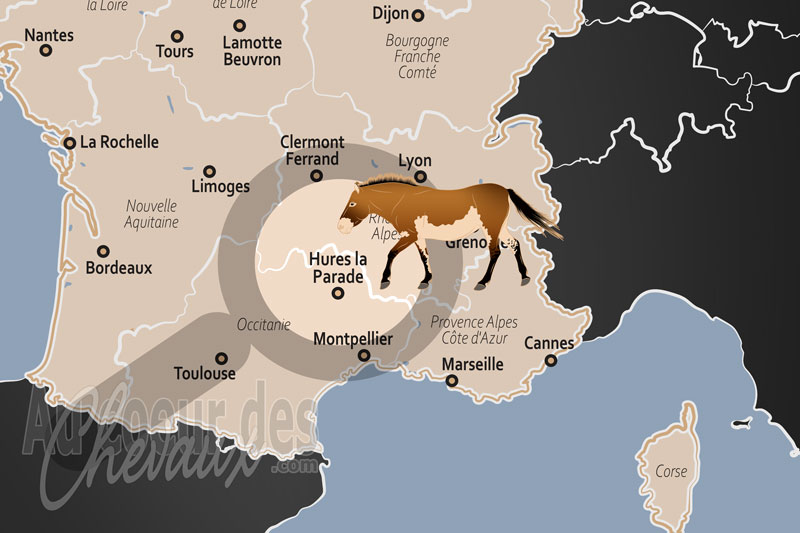 La localisation d'Hures la Parade en France