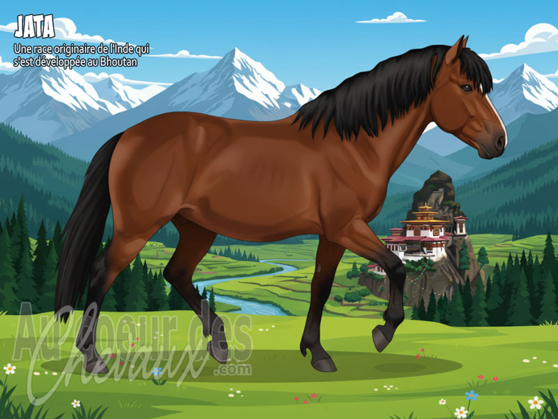 Le Cheval Jata, le destrier de haute altitude du royaume du dragon