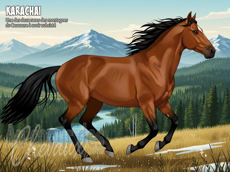 Le Cheval Karachai, le guerrier des hautes cimes du caucase