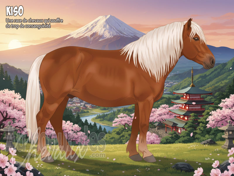 Le Cheval Kiso, le survivant des alpes japonaises