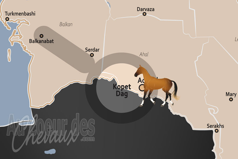 Kopet Dag, le sanctuaire de marbre et d'or des chevaux c�lestes