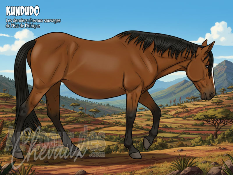 Le Cheval Kundudo, le dernier vestige sauvage d'�thiopie
