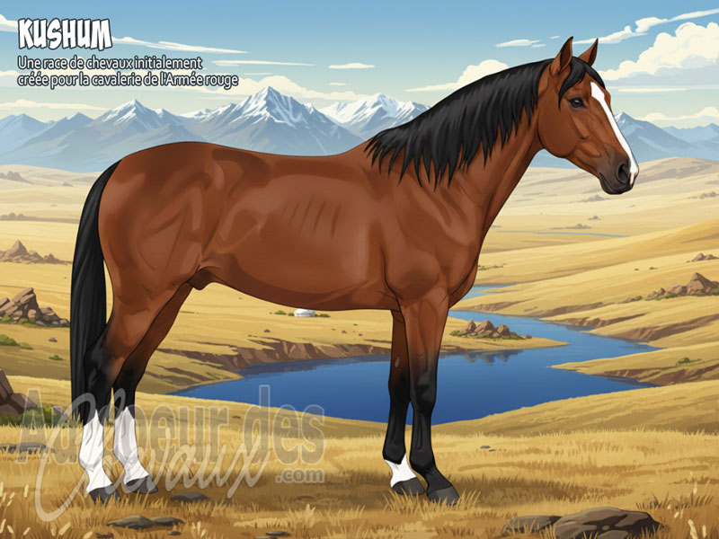 Le Cheval Kushum, le colosse des steppes du kazakhstan