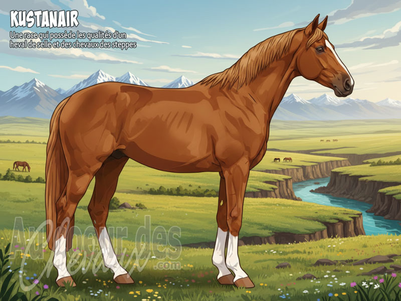 Le Cheval Kustanair, la synth�se scientifique des steppes du kazakhstan