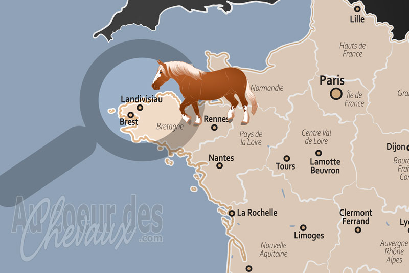 La localisation dans le pays de Landivisiau en France