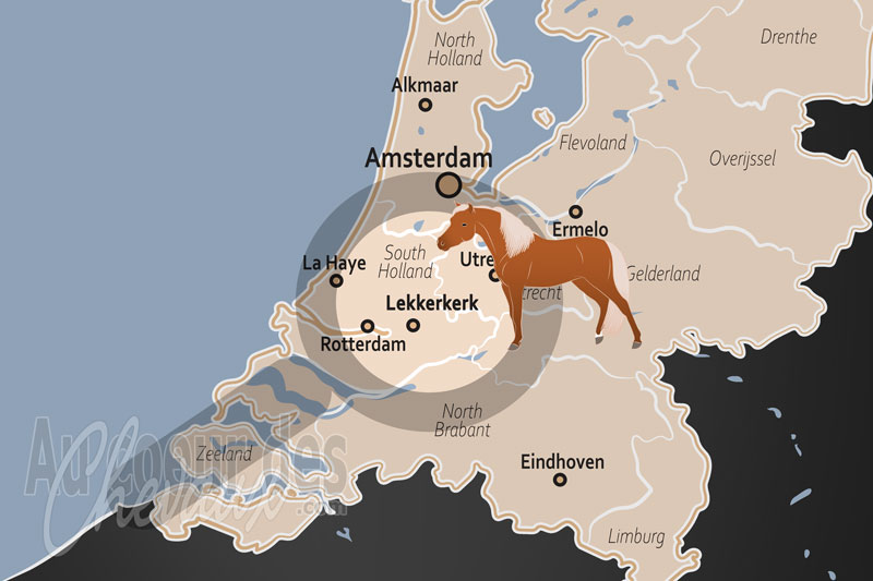La localisation de Lekkerkerk aux Pays Bas