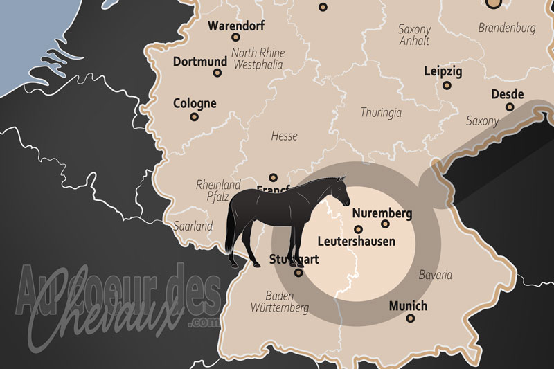La localisation de Leutershausen en Allemagne