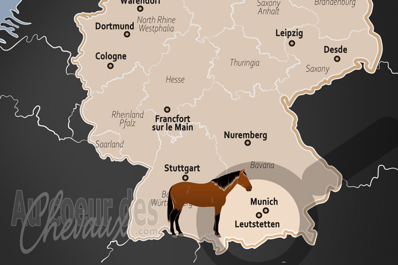 La localisation de Leutstetten en Allemagne