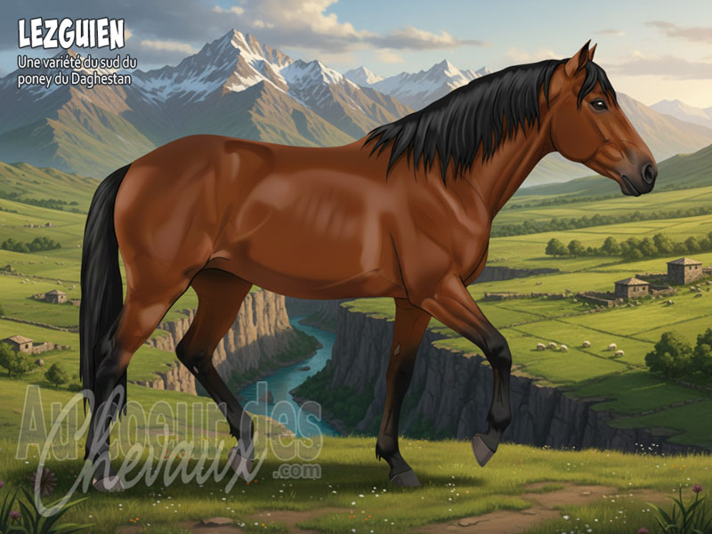 Le Cheval Lezguien, sentinelle des montagnes du caucase