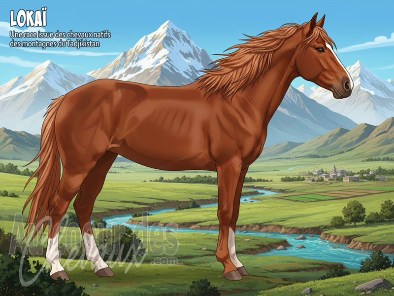 Le Cheval Loka�, le guerrier des montagnes du tadjikistan