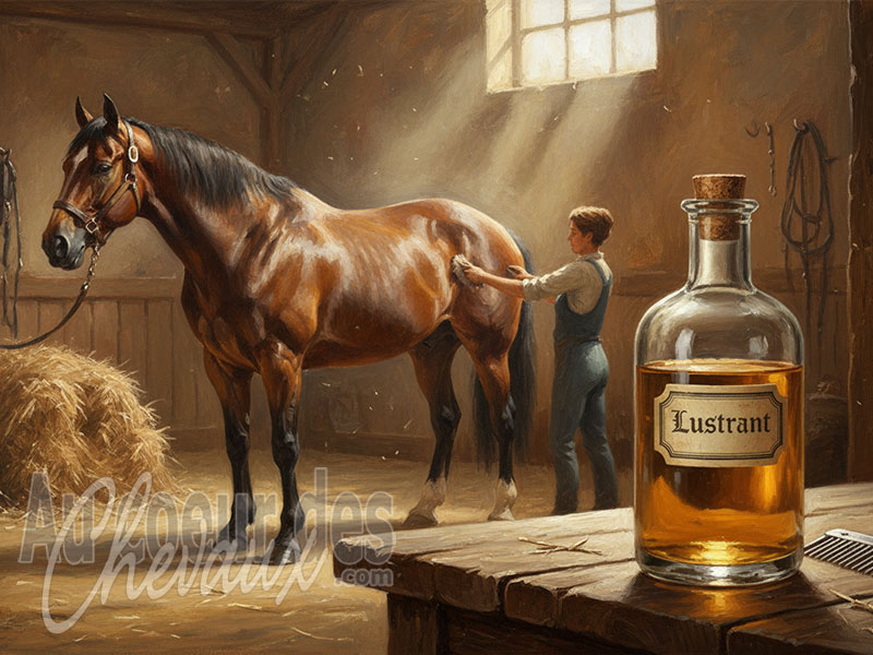 Le Lustrant pour le cheval, fonctions cosm�tiques, propri�t�s physico-chimiques et pr�cautions d'usage