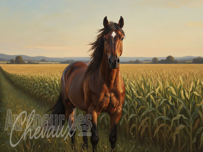Le Ma�s pour le cheval, valeur �nerg�tique, digestibilit� et risques m�taboliques