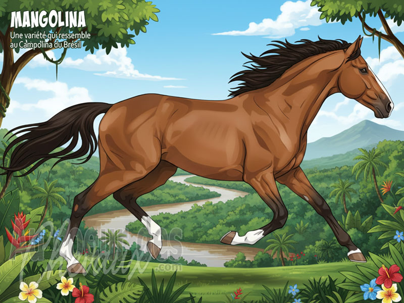 Le Cheval Mangolina, l'union des deux g�ants du minas gerais
