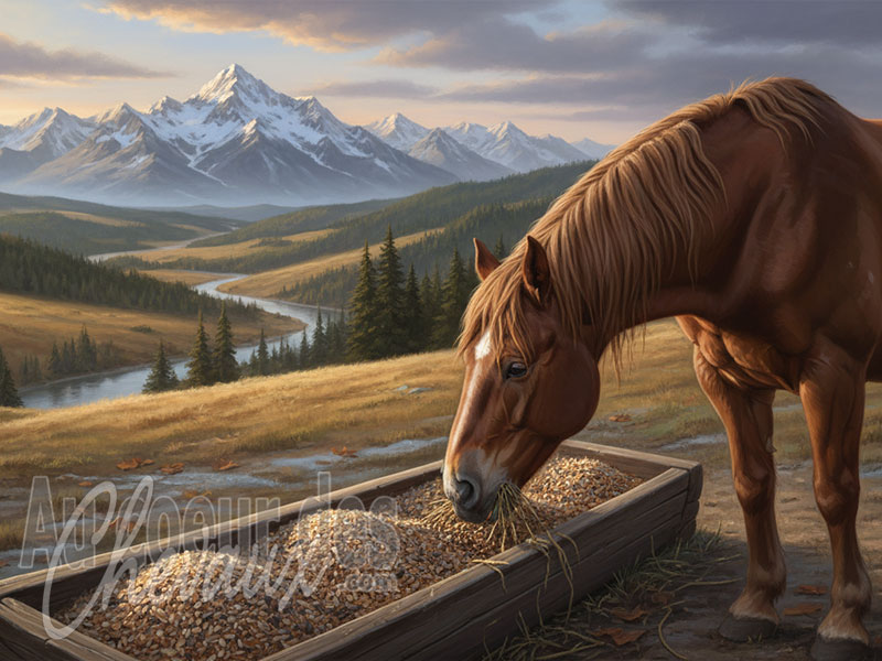 Le Mash pour le cheval, propri�t�s di�t�tiques, b�n�fices physiologiques et recommandations nutritionnelles