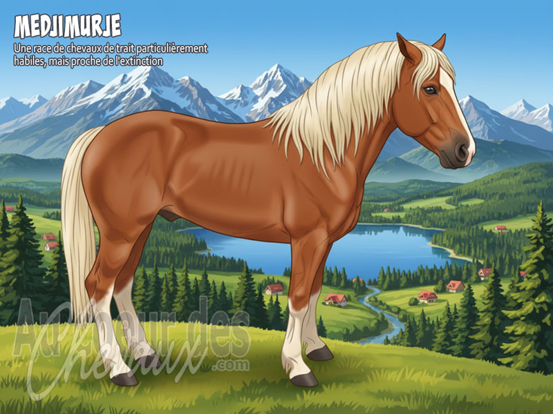 Le Cheval Medjimurje, le g�ant de la vall�e de la mura