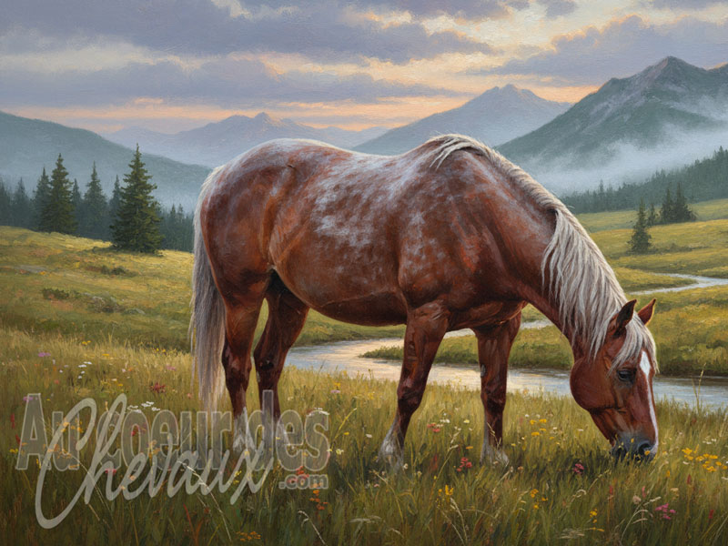 Le M�lange de poils sur la robe du cheval, ph�notypes, g�n�tique et �volution