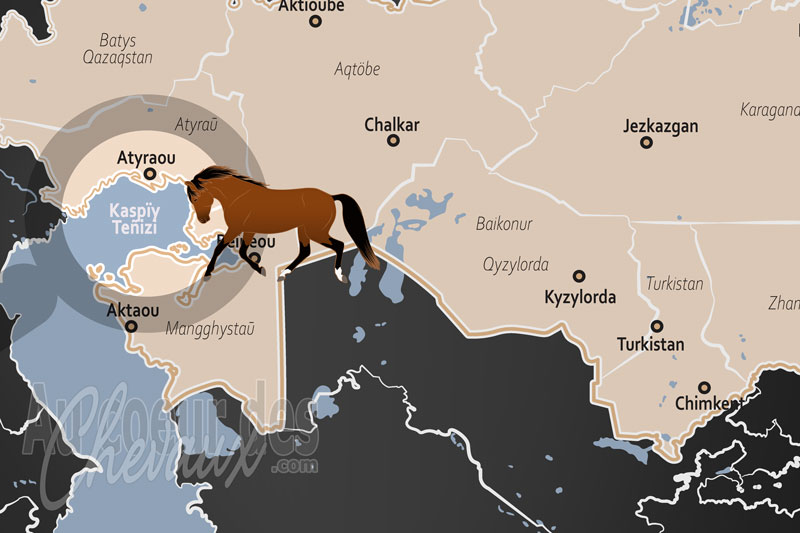 La Mer Caspienne, l'�den mill�naire des chevaux de sang et d'or