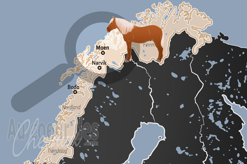 La localisation de Moen en Norv�ge