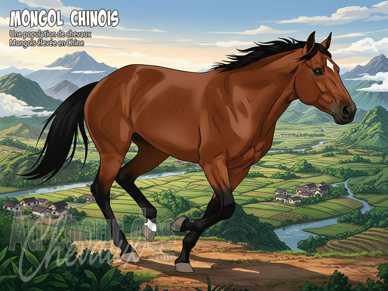 Le Cheval Mongol Chinois, le destrier mill�naire de la chine du nord