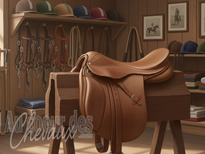 Le Monoquartier de la selle d'�quitation, conception, contact et performance �questre
