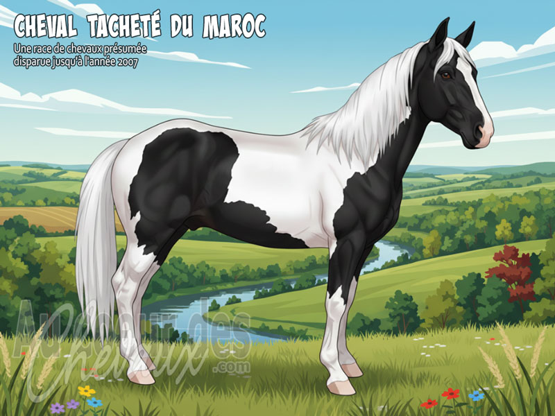 Le Cheval Tachet� du Maroc, une race am�ricaine au nom oriental