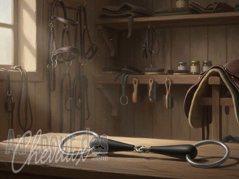 Le Mors en caoutchouc pour le cheval, analyse de la souplesse, de la thermoconductivit� et des interactions muqueuses