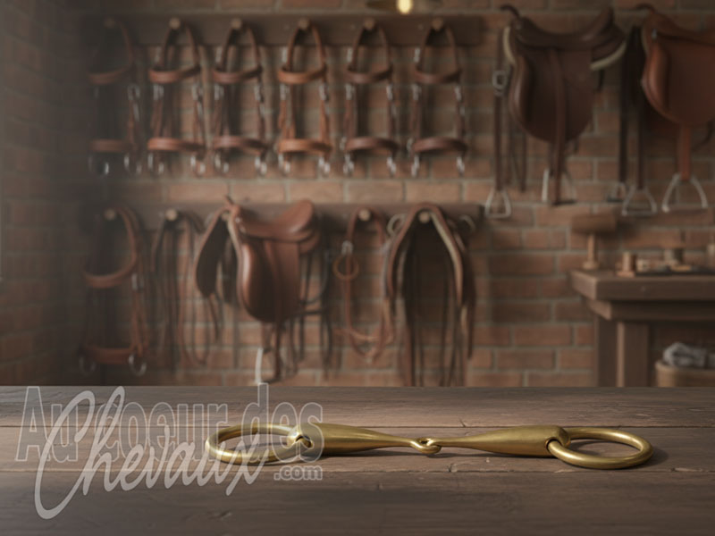 Le Mors en laiton pour le cheval, propri�t�s de l'alliage cupro-zincique, esth�tique traditionnelle et impact physiologique