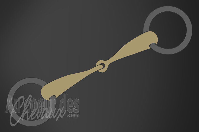 Un mors d'�quitation avec un canon en laiton