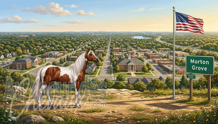 Morton Grove, une enclave �questre suburbaine au c?ur des r�serves foresti�res de l'illinois