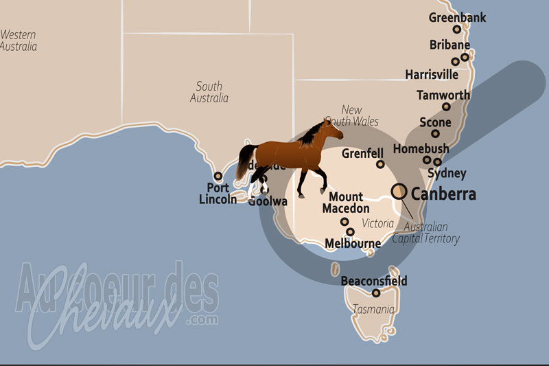 La localisation de Mount Macedon en Australie