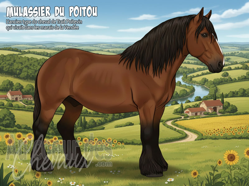 Le Mulassier du Poitou, le g�ant des marais de l'ouest