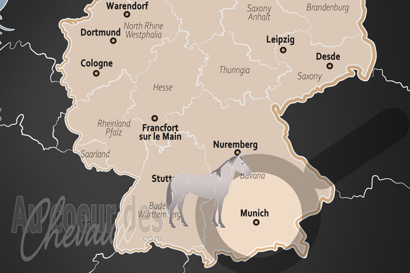 La localisation de Munich en Allemagne