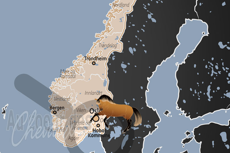 La localisation de la Municipalit� d'Hobol en Norv�ge