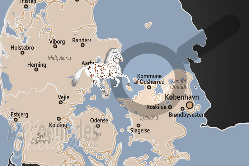 La localisation dans le pays d'Odsherred au Danemark