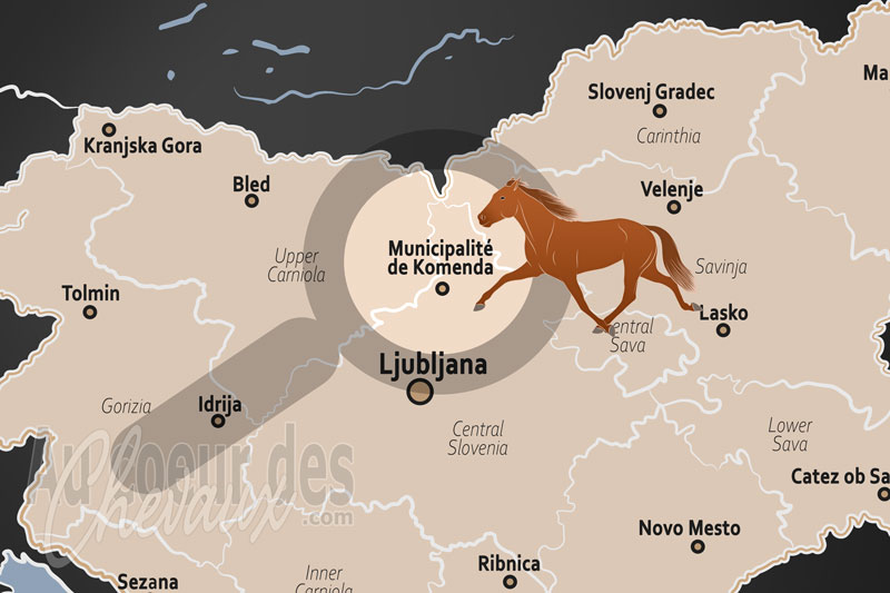 La localisation de la Municipalit� de Komenda en Slov�nie