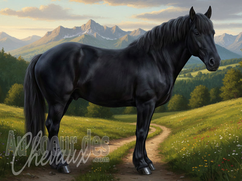 Le Cheval Nivernais, le g�ant noir de la bourgogne