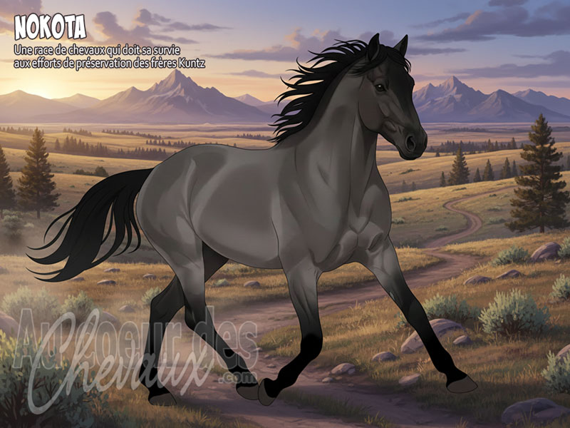 Le Cheval Nokota, les derniers survivants des badlands