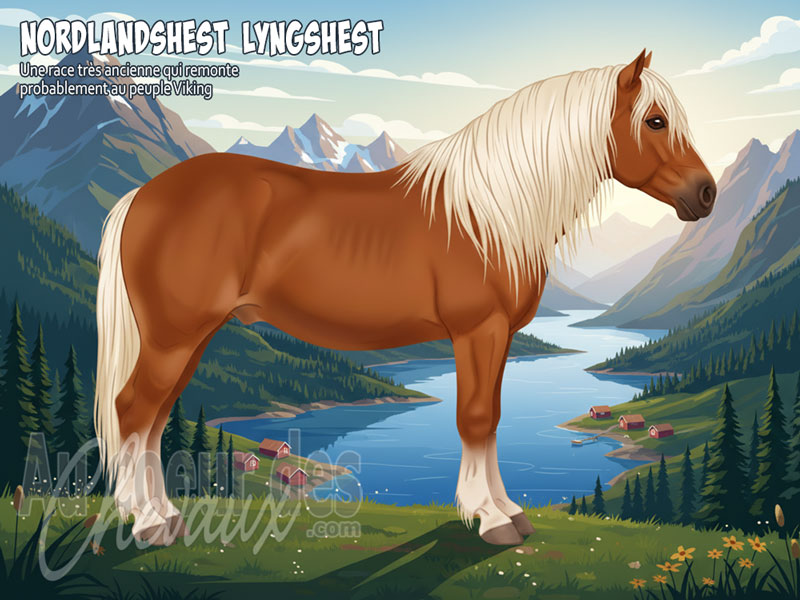 Le Cheval Nordlandshest Lyngshest, le survivant des fjords du nord