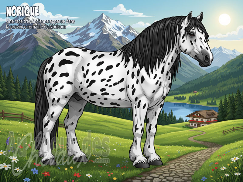 Le Cheval Norique, le g�ant des alpes autrichiennes