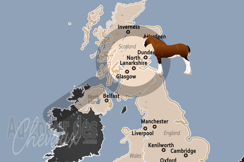 Le Lanarkshire du Nord, berceau du clydesdale et h�ritage de la traction industrielle